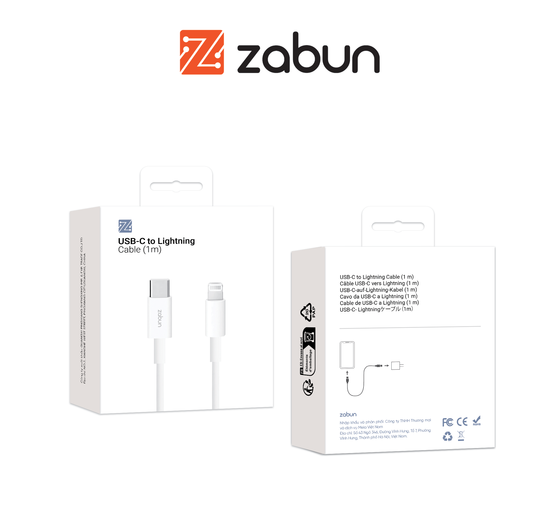 Cáp sạc Zabun  S02 chân Type C- Lightning